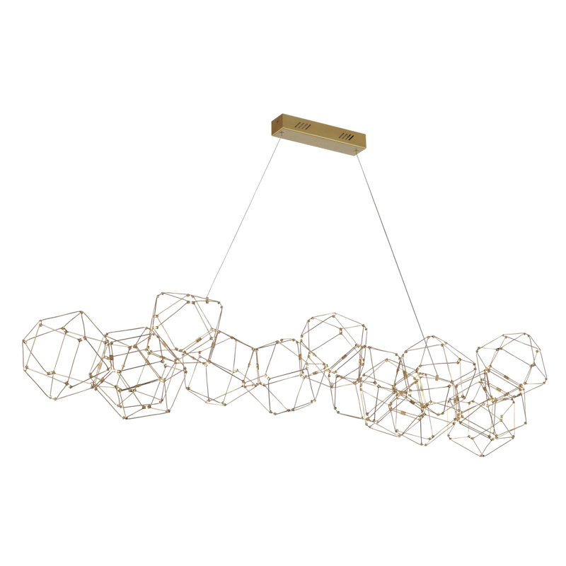 168 - Light Gold LED Kitchen Island Pendant