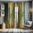 Millwood Pines Wooden Print Curtains, Brownish Rustic Art, Pair of 28"x84", Dark Sepia-988337699-988337702