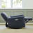 Santo Genuine Leather Swivel Power Recliner-107225108