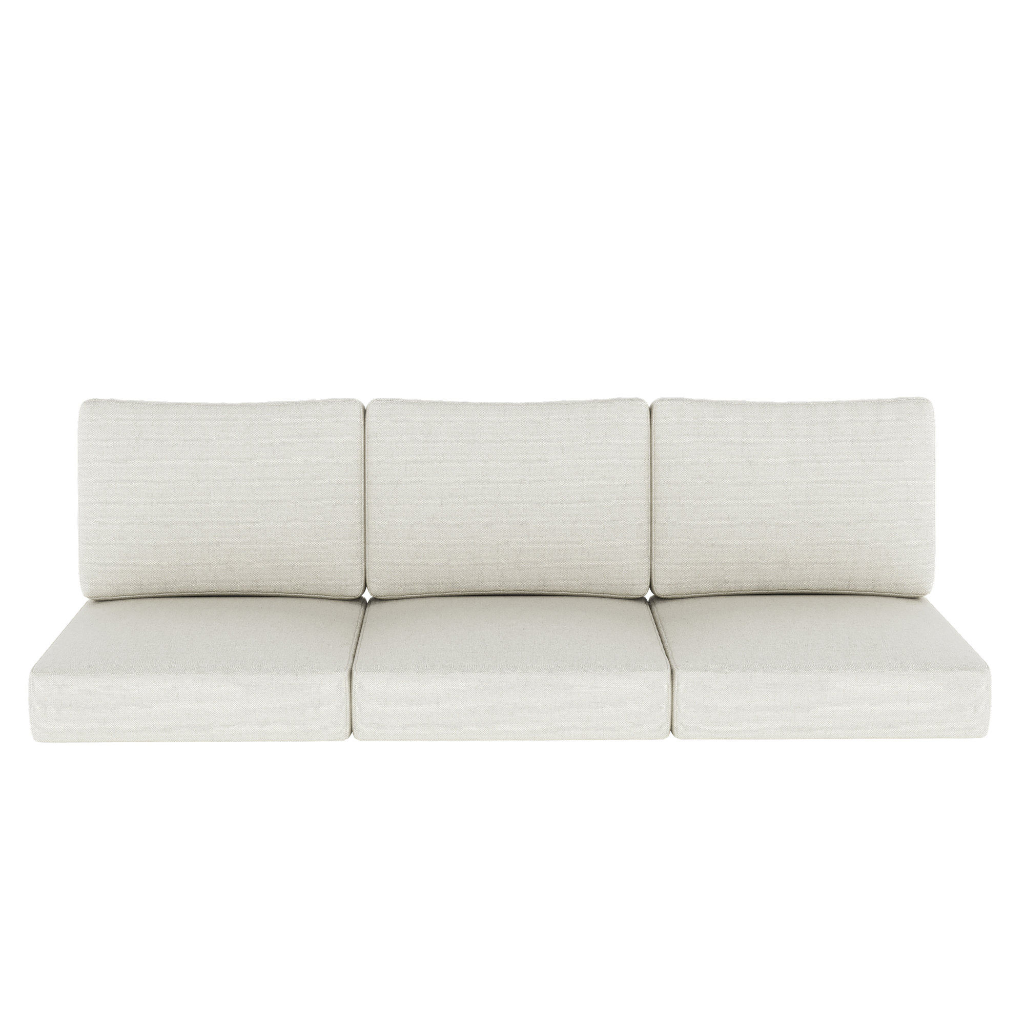 Sunbrella Outdoor Sofa Seat / Back Cushion, Sunbrella Bliss Linen