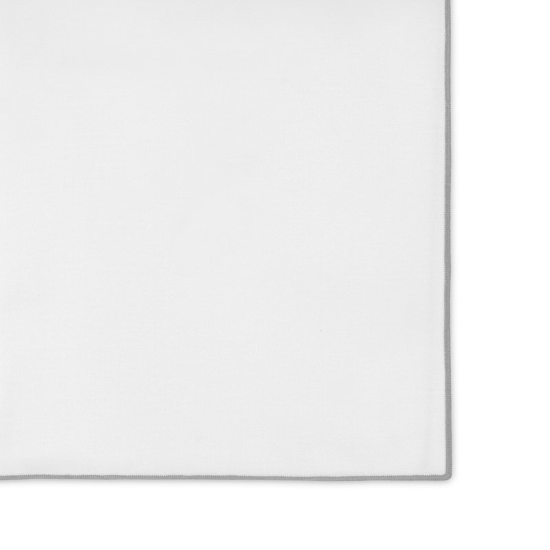 Arlo Cotton Blend Tablecloth, Pewter, 72" L x 108" W