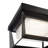 Black LED Outdoor Flush Mount