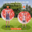 Boule gonflable de 5 pi / 1,5 m PVC Sumo Zorb de couleur rouge VEVOR