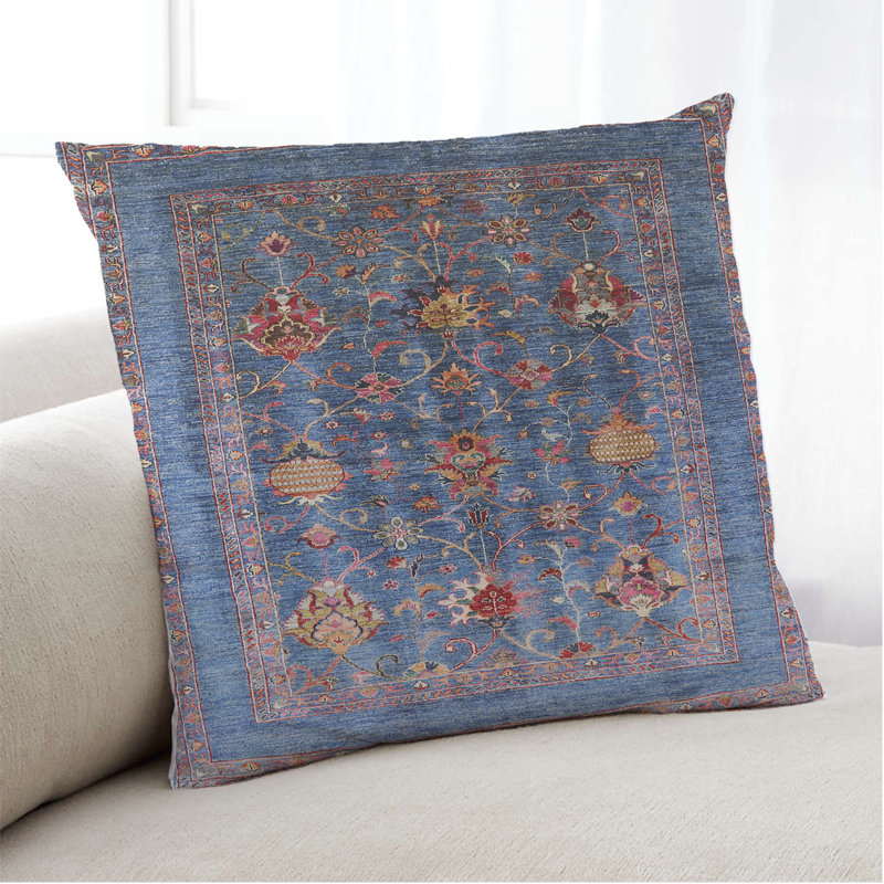 Damask Outdoor Throw Pillow