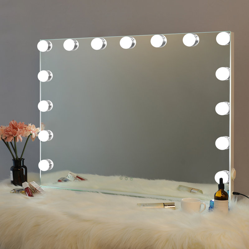 Mulan Flat LED Mirror, White