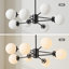 Lustre spoutnik moderne 8 lumières avec abat-jour en verre givré-47907828-49547387