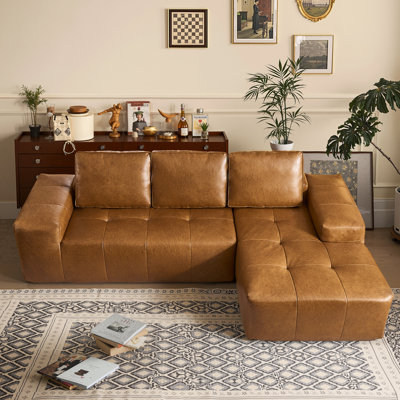 Canapé-lit modulaire avec accoudoirs à compression libre Nathasa 2 pièces sans assemblage requis pour le salon, le cinéma maison