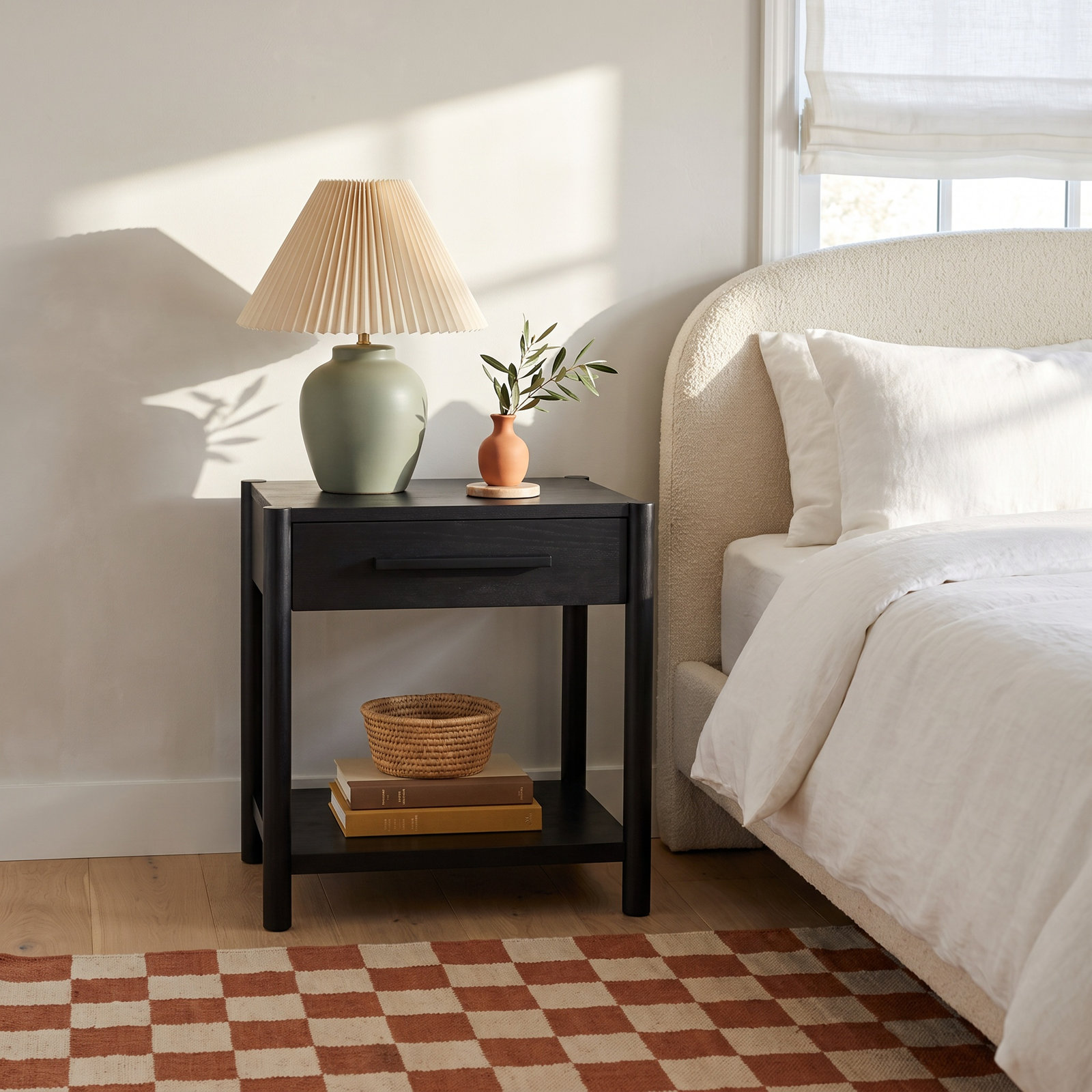 Denzel Mahogany Nightstand