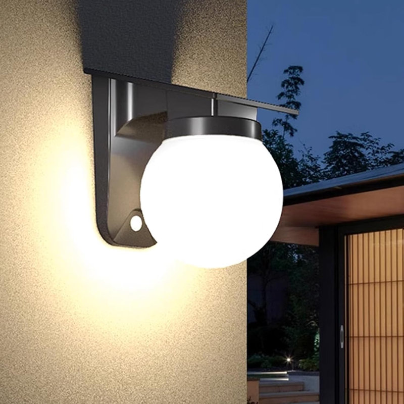 Solar Wall Lights Outdoor, 1 Pack,  Modes, Waterproof, Wireless Solar Powered Led Lights Xq