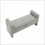 Banc de lit en tissu avec rangement Teddy | Moderne | Gris-1156912566