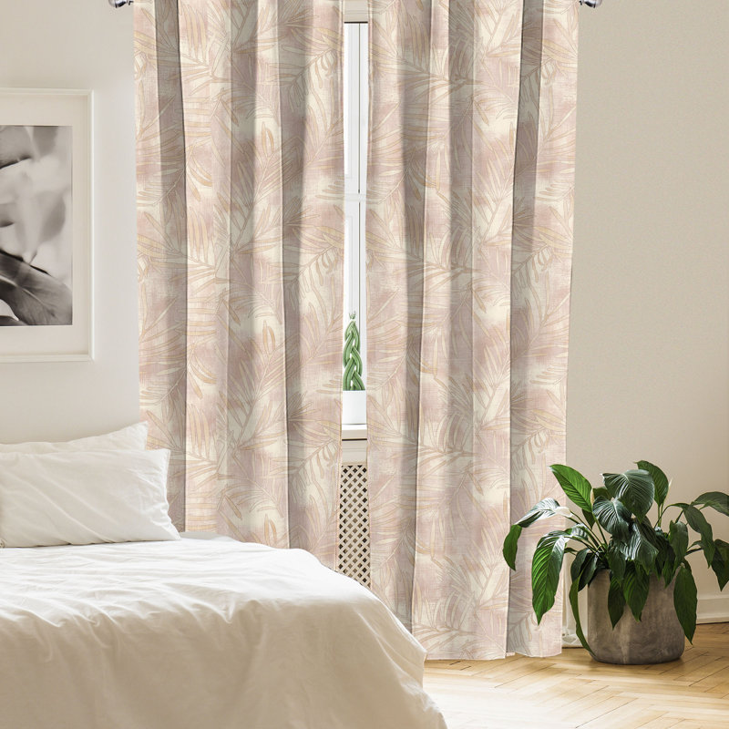 Semi Sheer Curtain Pair, 56" W x 95" L