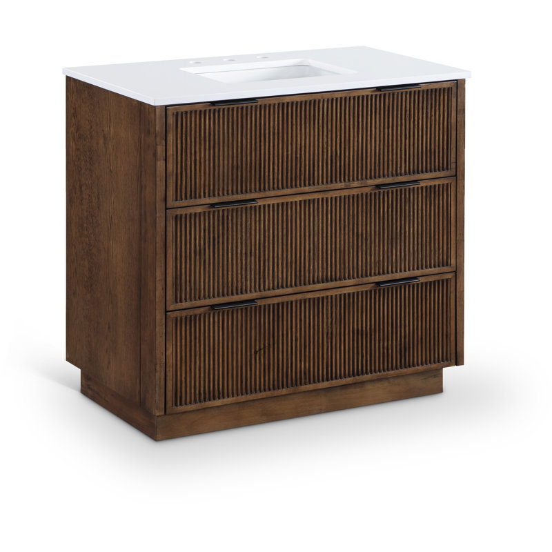 Meuble-lavabo de 36 po Willard, Brun, 36"