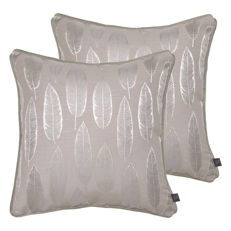 Geometric Square Cushion, Rosewood