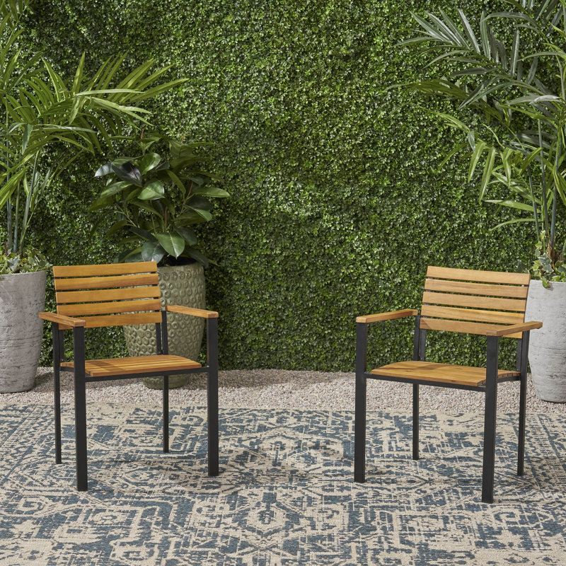 Fauteuil de salle à manger Burlwood, Teck