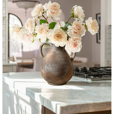 Vintage Ceramic Farmhouse Vase With Handles