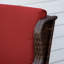 Chaise berçante d'extérieur en métal avec coussins-1531287951