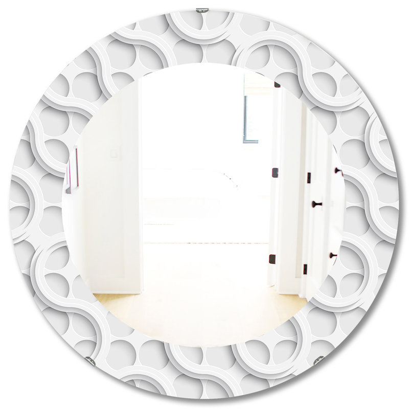Miroir mural scandinave Mid-Century 13, H 31,5 po x l po