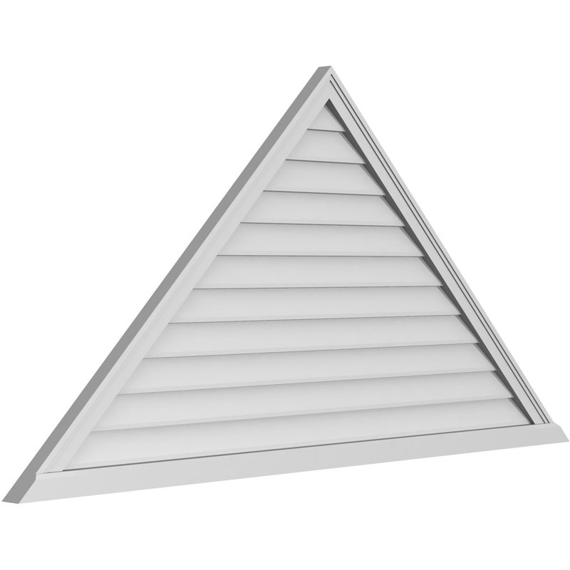 Ventilateur à pignon en uréthane non fonctionnel à fixation triangulaire brun clair 12/12, H 35 po x l 70 po x P 2 po