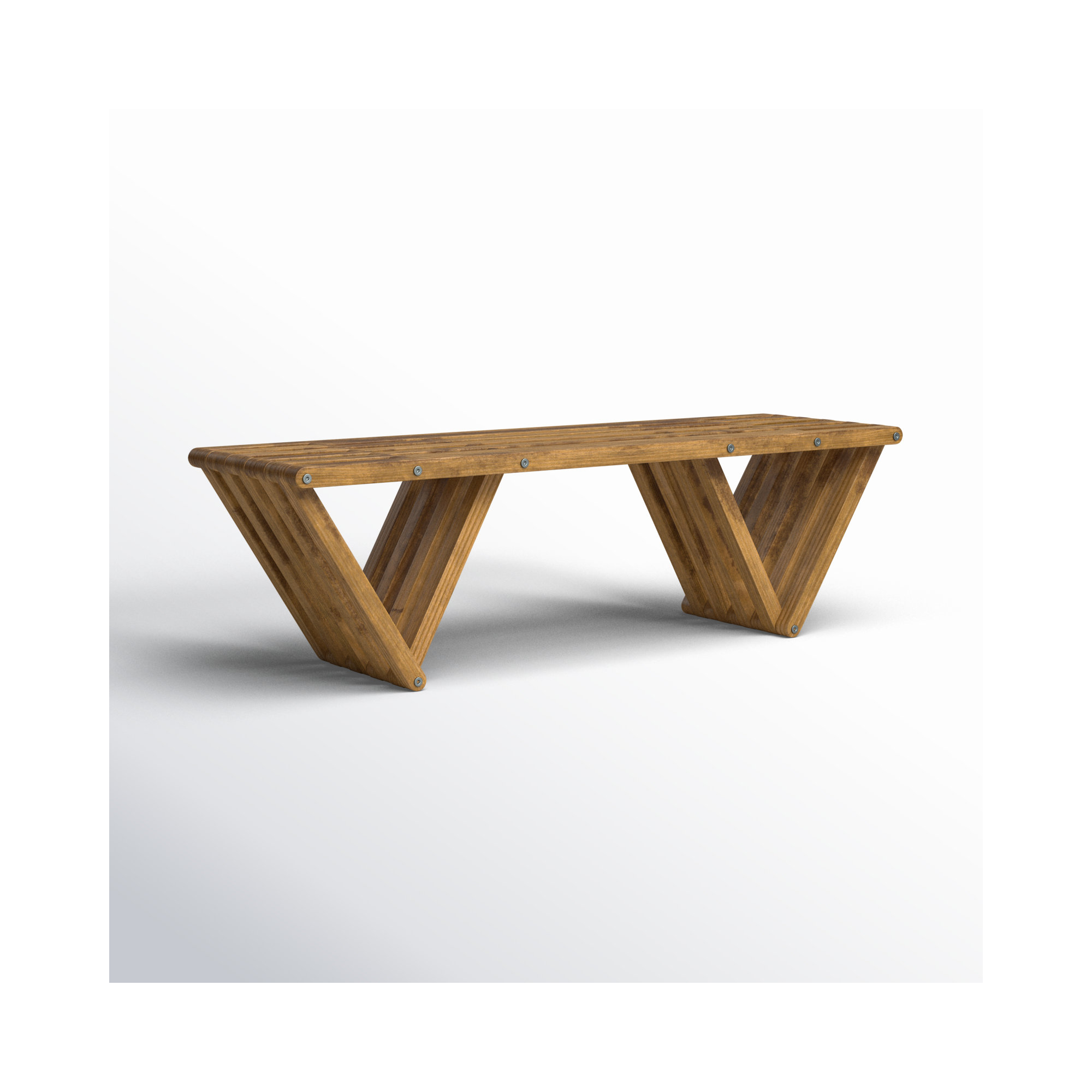 Mishra Eco-Friendly Wooden Bench, Light Brown