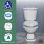 Toilette allongée deux pièces 45,5 GPF (siège inclus)-73064075