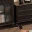 Black-brown Solid Wood Display Cases-120734870