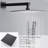 Tub Shower System, Pressure Balance Shower System 10” Rainfall Tub And Shower Faucet With Reserve Valve