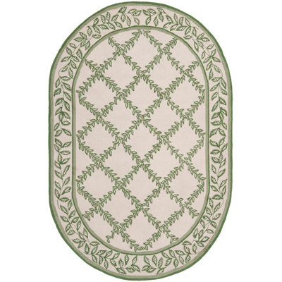 Jonsson Hand Hooked Wool Pile Geometric Rug