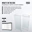 Porte de douche coulissante sans cadre Elan E-Class l 44-48 "x H 76" avec verre transparent 3/8 "-50553384