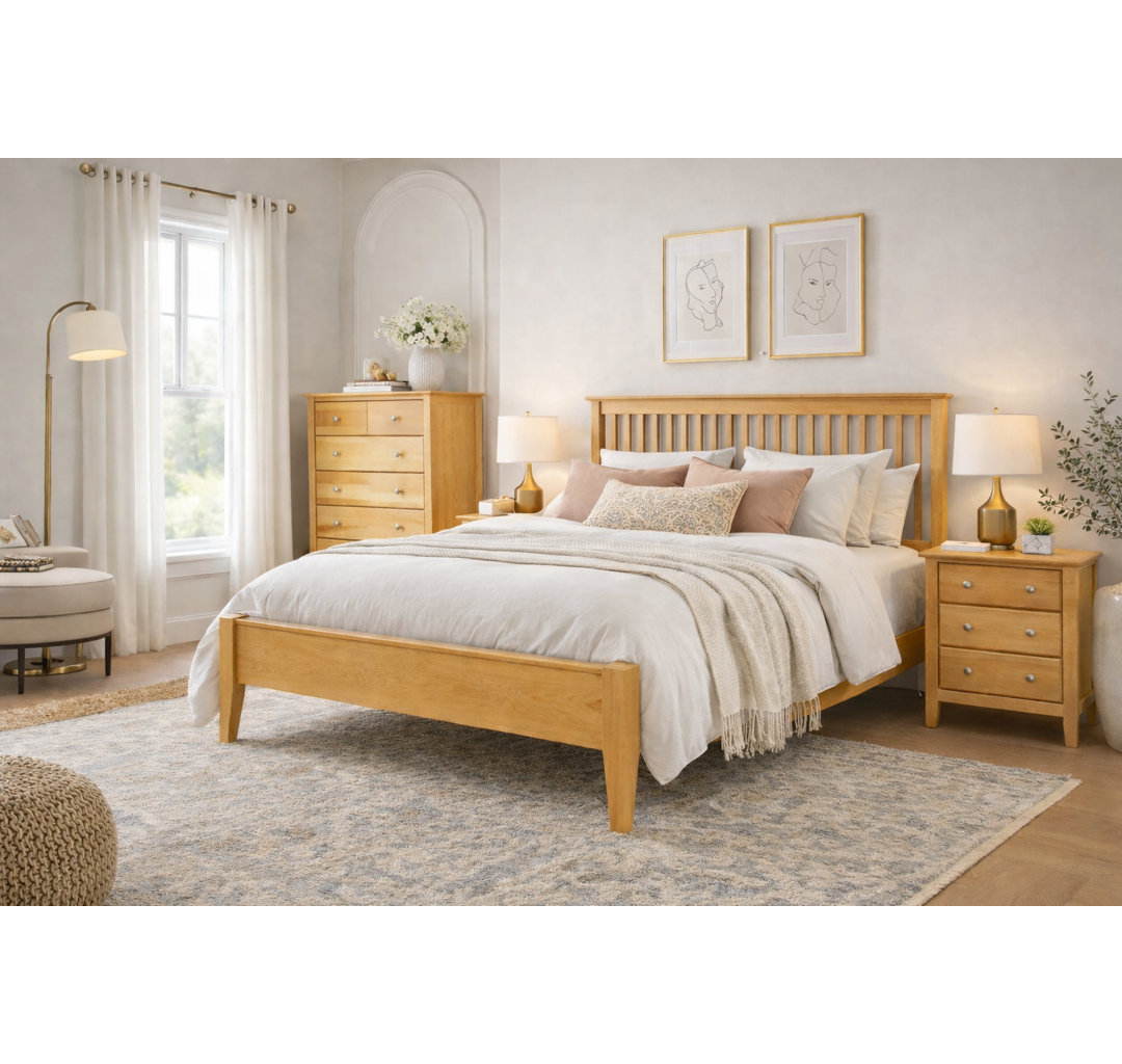 Fitz Solid Wood Slat Bed Alcott Hill® 