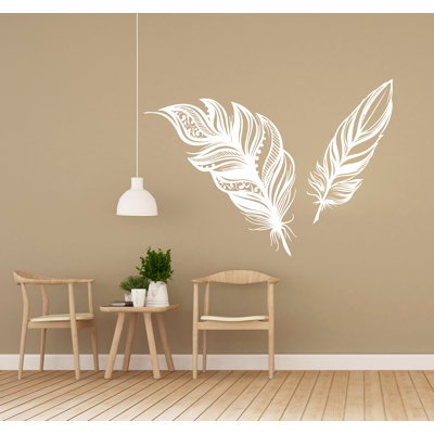 Adhésif décoratif plumes