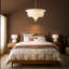 Lustre moderne 5 lumières en tissu Boho