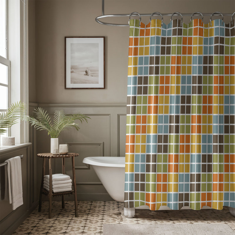 Doux pétales - Rideau de douche Premium 0164, H 74 po x l 71 po
