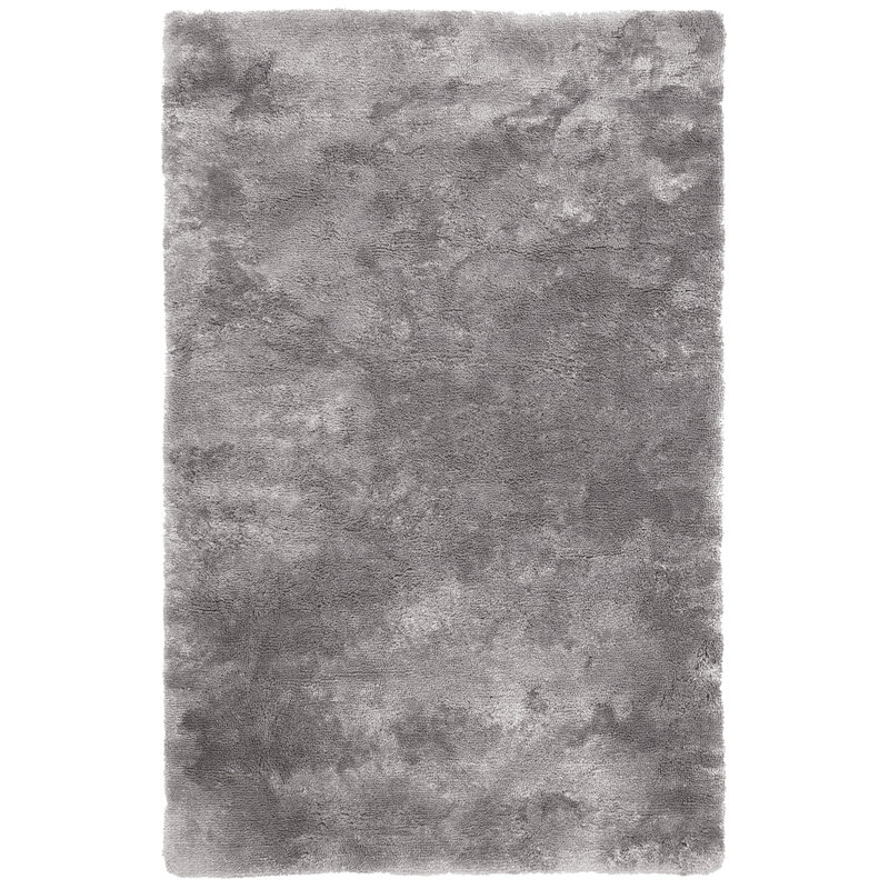 Curacao Abstract Hand Tufted Area Rug, Rectangular 120 x 170cm, Silver