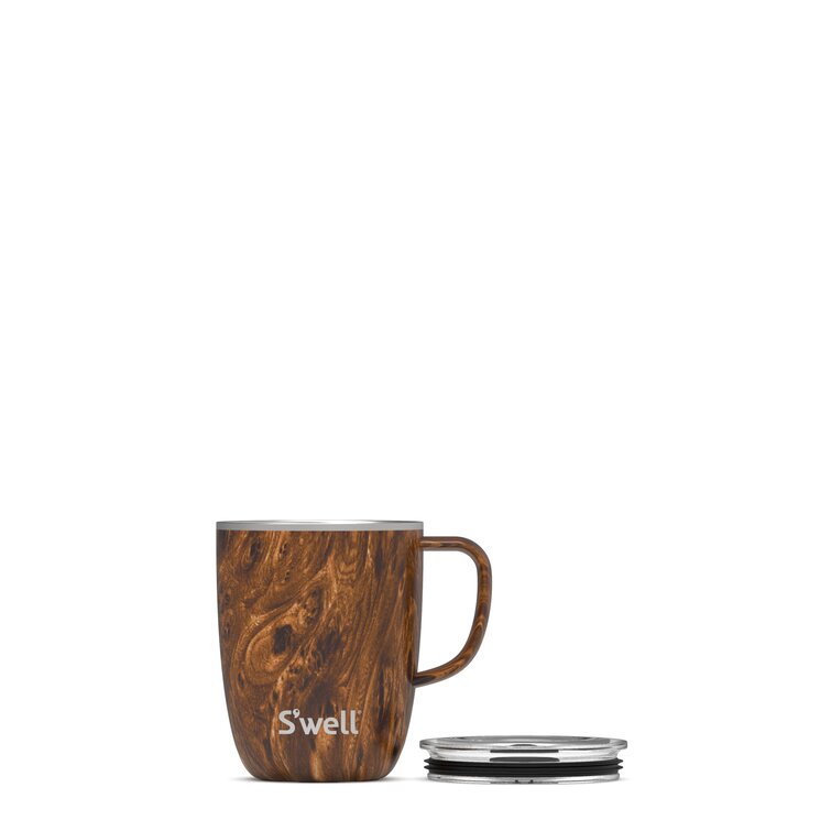S'well Stainless Steel Travel Mug with Handle - 16oz - Teakwood -  Triple-Layered Vacuum-Insulated Co…See more S'well Stainless Steel Travel  Mug with