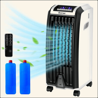 Refroidisseur d'air à évaporation portable avec 3 modes de vent et minuterie pour le bureau à domicile