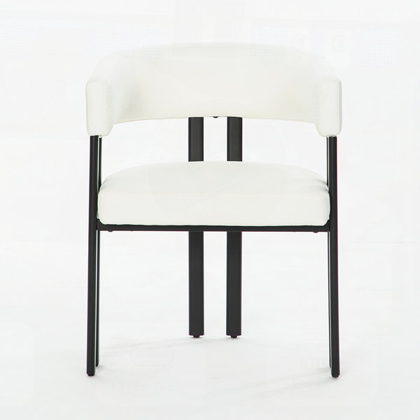 George Oliver Modern Faux Leather Upholstered Dining Chairs Set of 2 ...