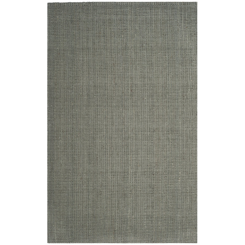 Calidia Natural Fiber Hand Woven Jute Solid Color Rug, Rectangle 3' x 5'