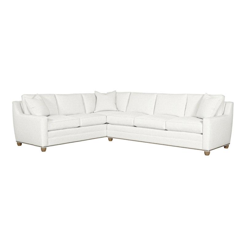 American Bungalow 2-Piece Fairgrove L-Sectional, Kempsey Sheepskin, Hampton, Yes