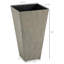 Grand pot à fleurs 3 pièces avec trou de drainage-2064907598