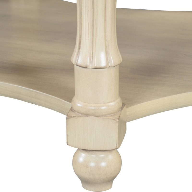 Table basse ovale vintage 45 po French Countryoval