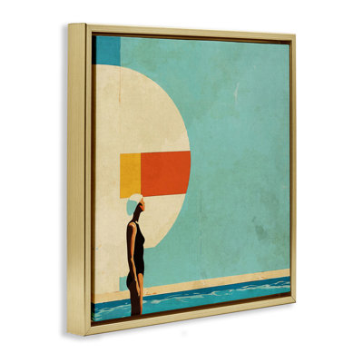 Cadre flottant géométrique Mid-Century pour piscine, design par Layla Oz