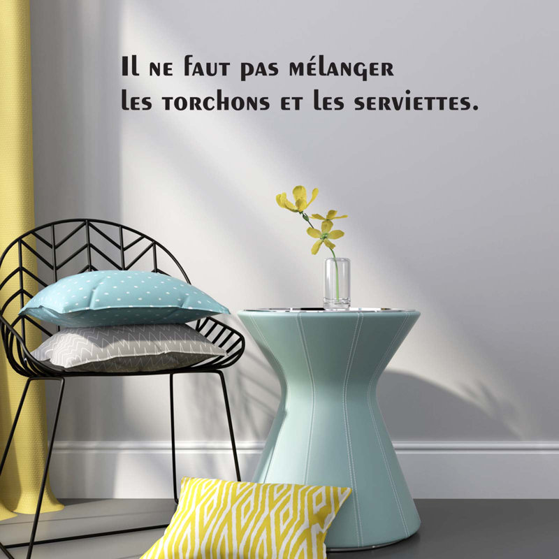 Text & Numbers Wall Decal