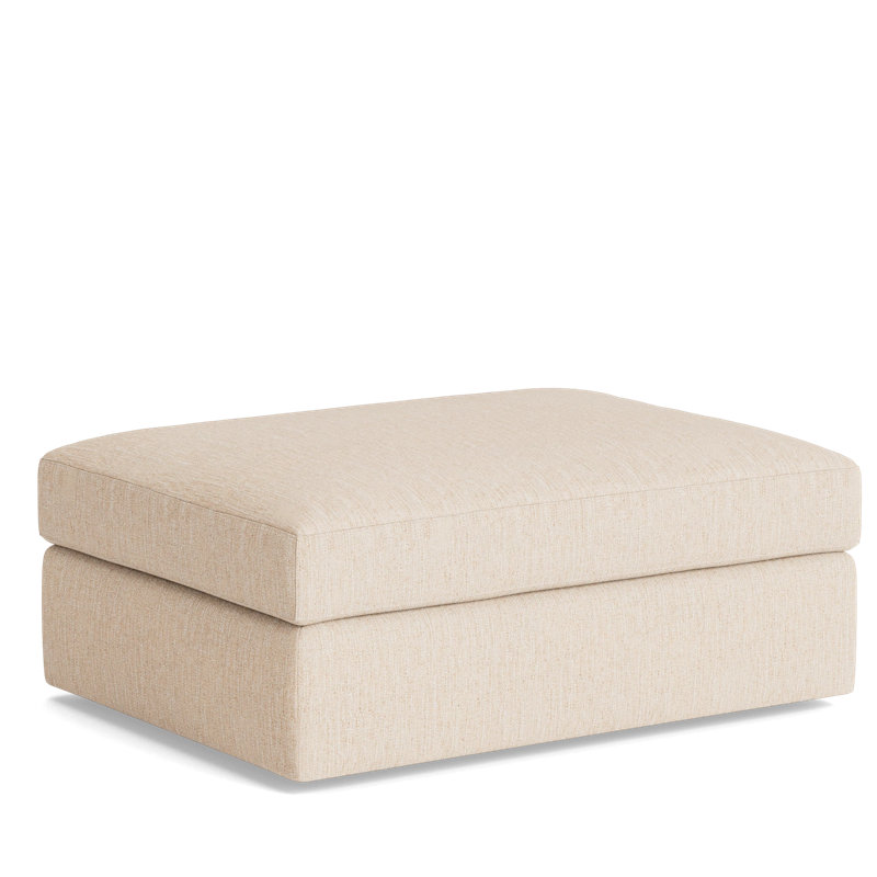 The OG Ottoman, Performance Weave - Tan