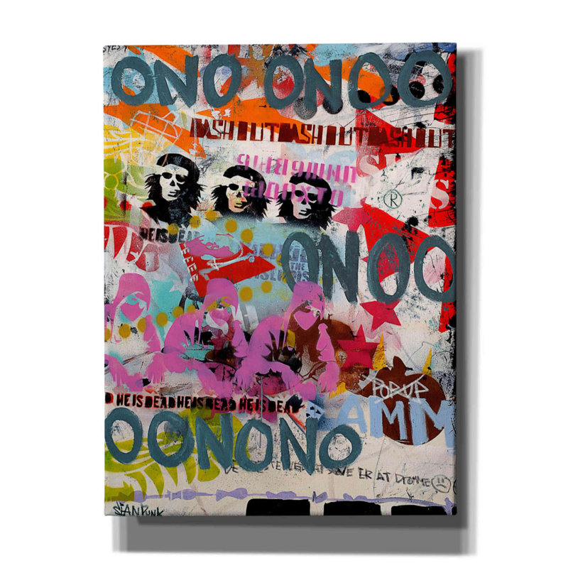 «On» par Punk, H 16 po x l 12 po x P 0,75 po