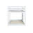 Solid Wood Twin over Twin Loft Bed with Ladder – Low Height, Durable Slats & Underbed Storage, White-1349669971