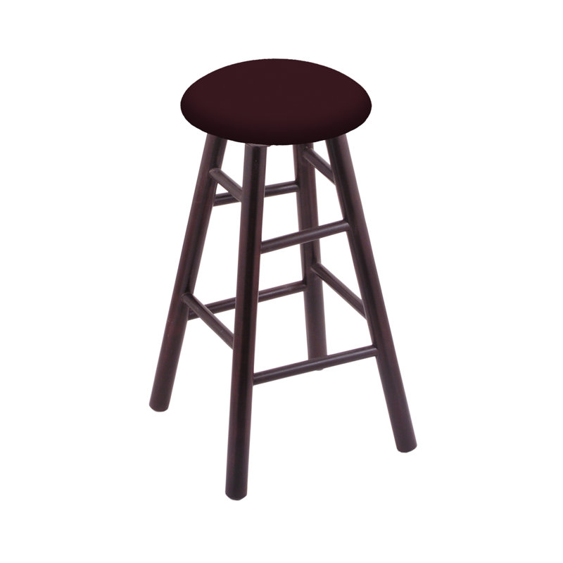 Swivel 30" Bar Stool, Dark Cherry Maple, Canter Bordeaux