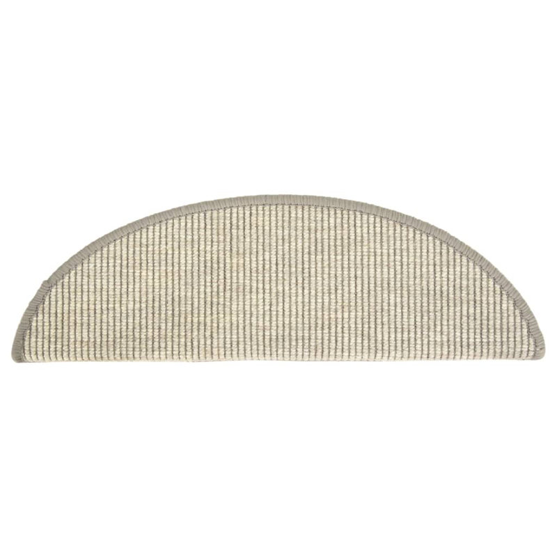 Mccormack Non-Slip Stair Tread, Semi-Circle 17cm x 56cm, Silver