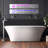 Vinter 59 in. Freestanding Acrylic Flatbottom Soaking Bathtub in White