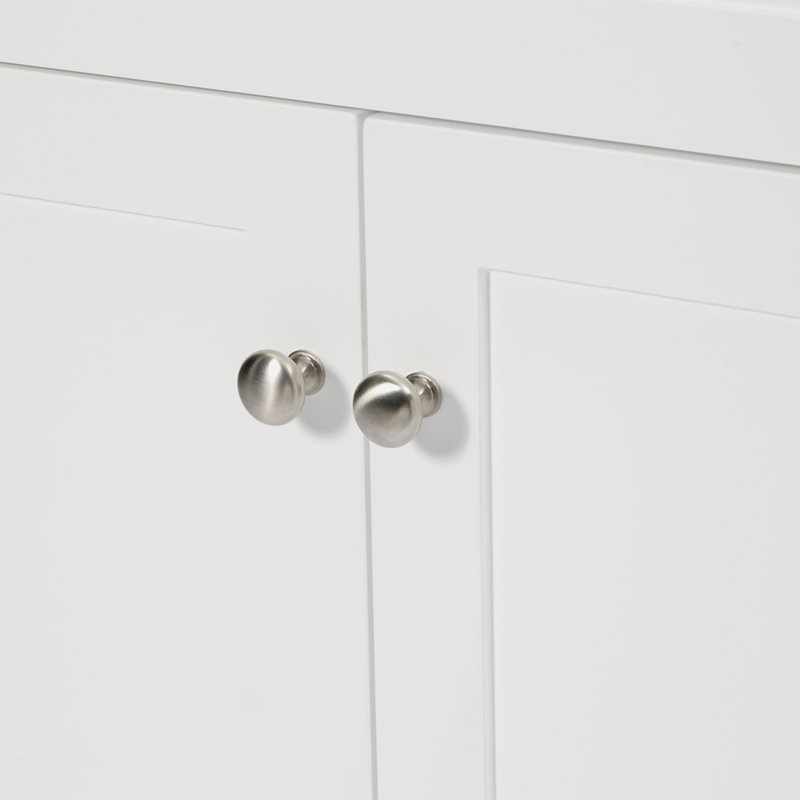 Base de meuble-lavabo double de 72 po Paulla seulement, Blanc