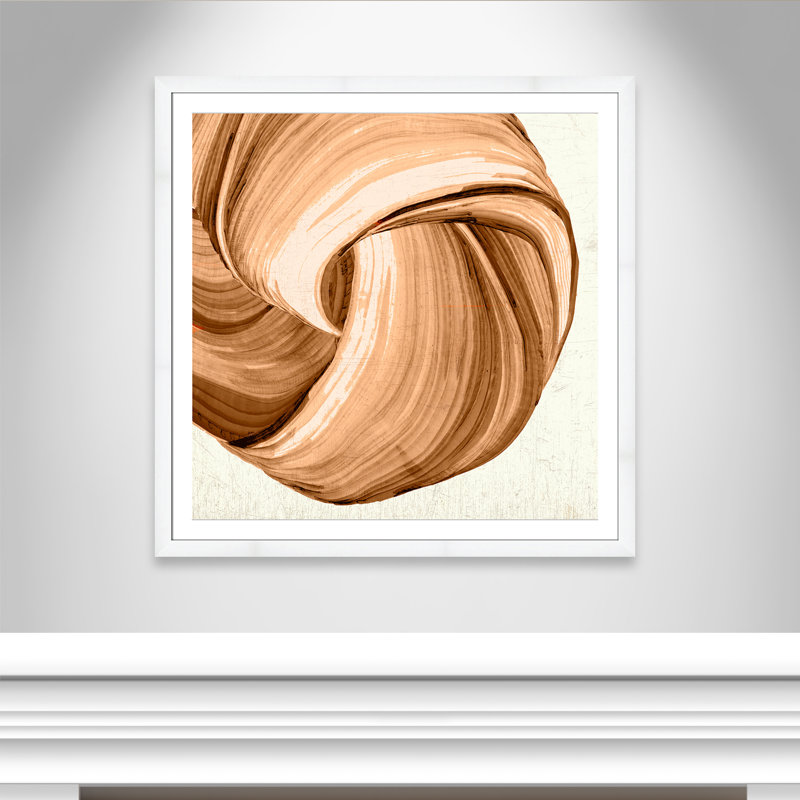 Orange Tango II imprimé par , 42.5'' W x 42.5'' H, Matted Print, Satin White